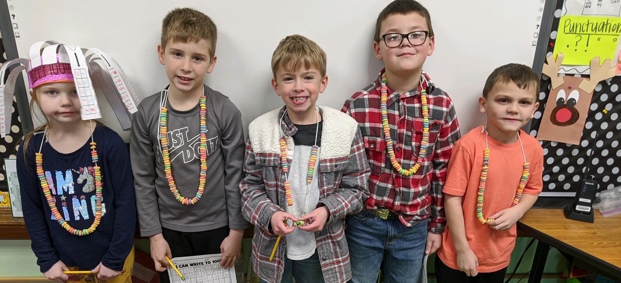 Celebrating the 100th day of school